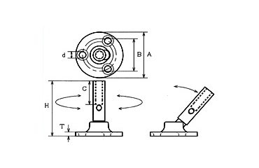 水本機械 ステンレス 回転パッドナット 製品図面
