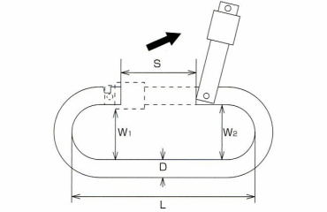 水本機械 ステンレス オープンフック(P型) 製品図面