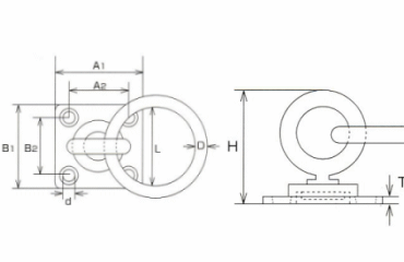 水本機械 ステンレス 回転丸カンプレート 製品図面