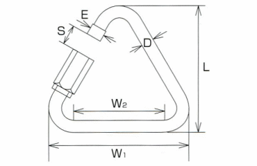 水本機械 ステンレス 三角リングキャッチ 製品図面