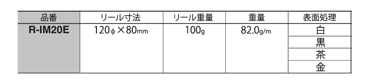 ニッサチェイン 鉄 マンテル リール巻チェーン (IM)(15m巻) 製品規格