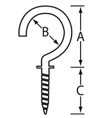 鉄 洋灯吊 (ICH)(ニッサチェイン) 製品図面