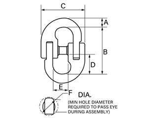 鋼 クロスビー カップリング (A1337) 製品図面