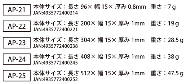 ステンレス キレイ曲る板 (連続穴付)(AP) 製品規格