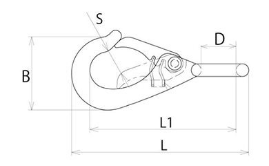 浅野金属工業 ステンレス AKフックB型 (AK) 製品図面