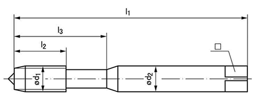 セルフロックタップ 1B-VA (緩み防止機能)(エムーゲ・フランケン) 製品図面