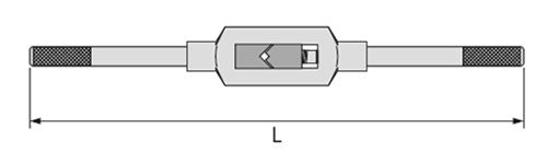 ライト精機 タップハンドル(並級) 製品図面