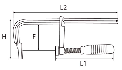 ライト精機 L型クランプ (HK) 製品図面