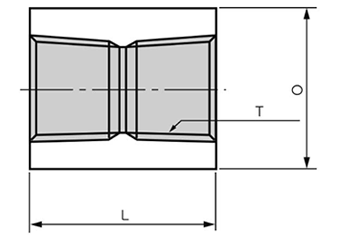 藤井高圧 ねじ込み高圧丸ソケット(PTMS-A) 製品図面