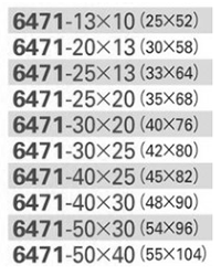 カクダイ ステンレス(SCS13A) 異径ステンレスチーズ (6471-●) 製品規格