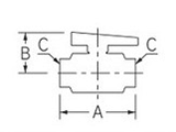 カクダイ PVC(EPDM) ボールバルブ(ねじ式) (655-507-●) 製品図面