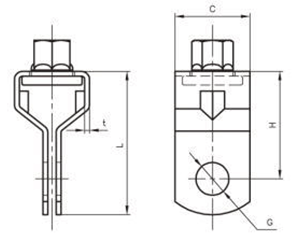 A10312 アカギ 吊用タン(吊BT+吊バンド接続用) 製品図面
