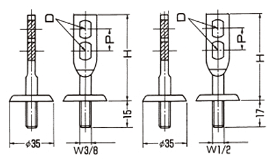 A10374 座付羽子板(立バンド用取付足) 製品図面