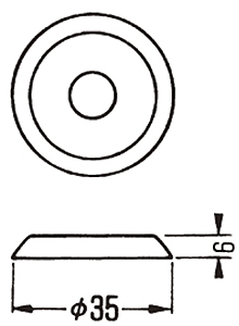 A10385 化粧座金(ねじ足、羽子板用座金) 製品図面