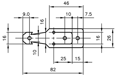 A10863 ボイドストッピ(配管、配線箇所の型枠材) 製品図面