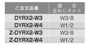 ネグロス 全ねじ交差金具 おむすびくん (振れ止めボルト用金具) 製品規格