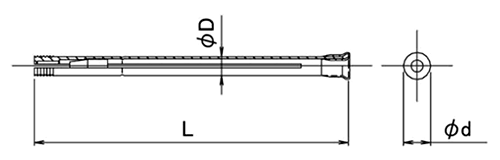 コニシ CPアンカーピン(モルタル層やタイル仕上げ層浮き部用)CPE 製品図面