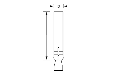 鉄 溶接用(ウエルド)アンカー(サンコーテクノ製) 製品図面