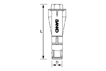 サンコーテクノ エーエルシーアンカー AXタイプ(ALC用メネジタイプ)(一般品) 製品図面