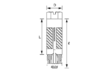 鉄 オールプラグボルト ASタイプ(亜鉛ダイキャスト製)(ECO) 製品図面