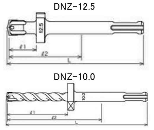 サンコーテクノ ザグリドリル (DNZ規格) 製品図面