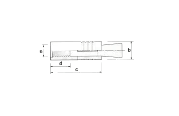 鉄 ホーク・カットアンカー (メネジタイプ・本体打込式)(KFC製) 製品図面