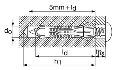 樹脂製 プラグアンカー(HUD)(日本ヒルティ) 製品図面