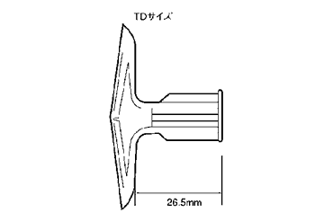 トグラーTD (50P)(適合板厚25～)(樹脂製プラグ) 製品図面
