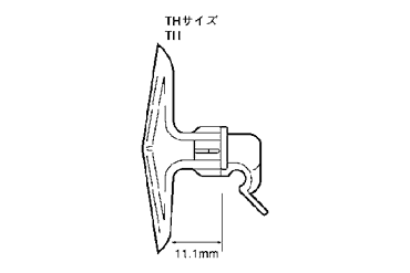 トグラーTH(100P)(適合板厚11～13)(樹脂製プラグ) 製品図面