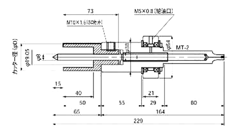 大見工業 35SQクリンキーカッター(厚物用～35mm鉄、SUS)(CCSQ) 製品図面