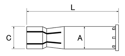 鉄 アンカーバード (内部コーントルク式)(設置撤去簡単)(コンクリート) 製品図面