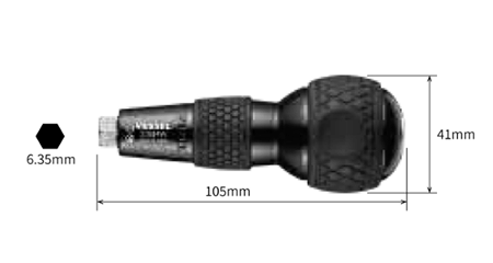 ベッセル ボールグリップ貫通差替 (ボルスター付)(230HW) 製品図面