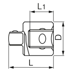 TONE ソケットアダプター(138/148)(差込口19mm) 製品図面