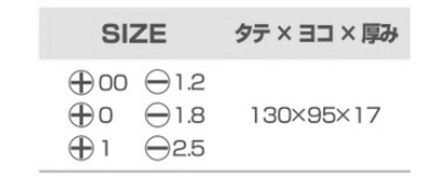 サンフラッグ (新亀製作所) 精密ドライバーセット(NO.176) 製品規格