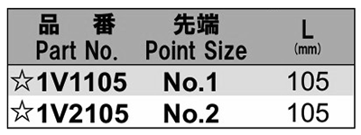 NAC(長堀工業) (+)ビセッター用ビット(B-10)(差込口 5mmx14x先端φ5.3) 製品規格