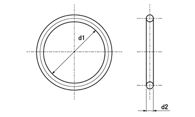 Oリング(EPDM70) G規格 (エア・ウォーター・マッハ品) 製品図面
