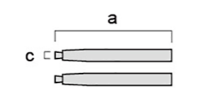 フジ矢スナップリング用替爪 (直用)φ2.0 (FS-1) 製品図面