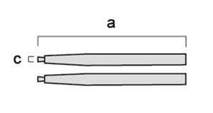 フジ矢 スナップリング用替爪 (直用)φ1.5 (FS-L1) 製品図面