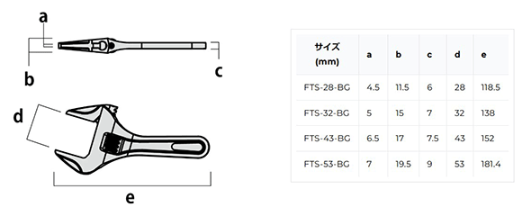 フジ矢 ライトショートモンキー 黒金 (ギザ無し)(FTS-BG) 製品図面