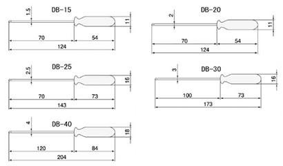 エンジニア ボールポイントドライバー(六角穴付きボルト)(DB-) 製品図面