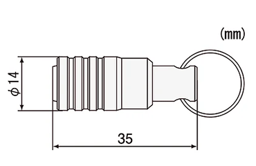 エンジニア ビットピット(ビットホルダー/対応ビット対辺：6.35mm)(DR-62) 製品図面