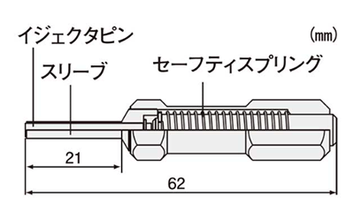 エンジニア ピン抜き工具 (接続端子の取り外し)(PAS-) 製品図面