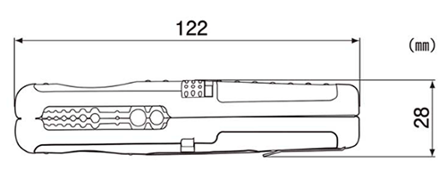 エンジニア コンパクトストリッパー (ポケットサイズ)(PAW-21) 製品図面