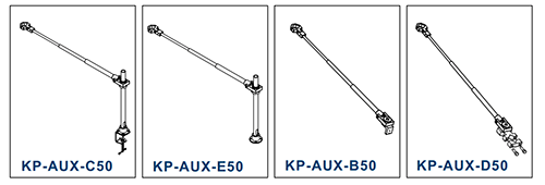 キリウス フレキブルドライバーアーム (支柱付クランプ)(KP-AUX-C50) 製品図面