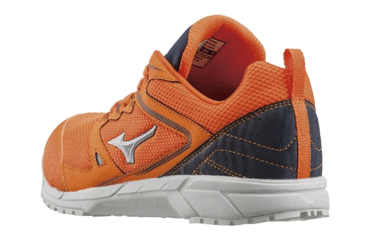 ミズノ 安全靴 F1GA180354 オレンジ x シルバー x ネイビー 製品図面