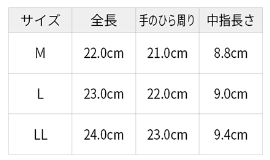 シモン 牛本革手袋 CG-714 (袖無し・親指/丸指型) 製品規格