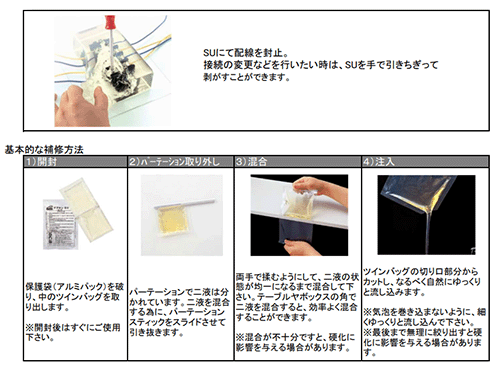 デブコン SU 二液混合型ウレタン樹脂 (淡黄高透明色/リキッド状)(電気設備用封止剤) 製品図面