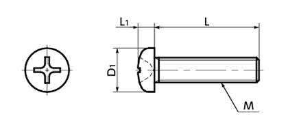 ピーク(樹脂製)(+)ナベ頭 小ねじ (うす茶)(SPE-P/小袋入り)(NBK製) 製品図面