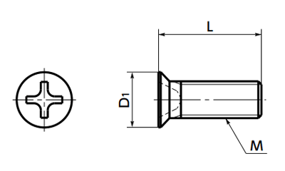 ピーク(樹脂製)(+)皿頭 小ねじ (精密機器用微細ねじ)(うす茶)(SPE-MF)(10本入)(NBK製) 製品図面