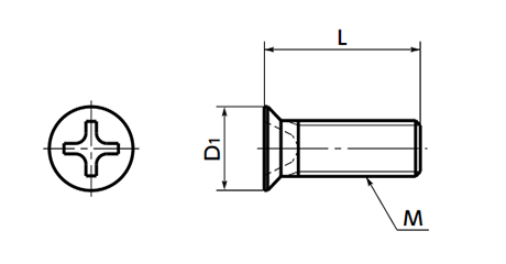 レニー(高強度ナイロン)(+)皿頭 小ねじ (精密機器用微細ねじ)(アイボリー)(SPA-MF)(10本入)(NBK製) 製品図面